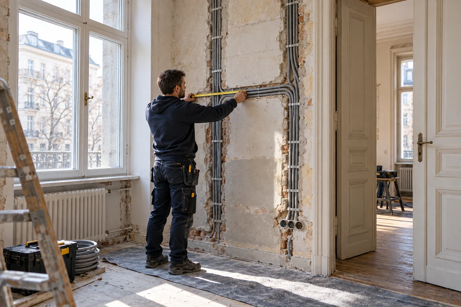 Elektrosanierung im Bestand in Berlin – Illustrative Darstellung