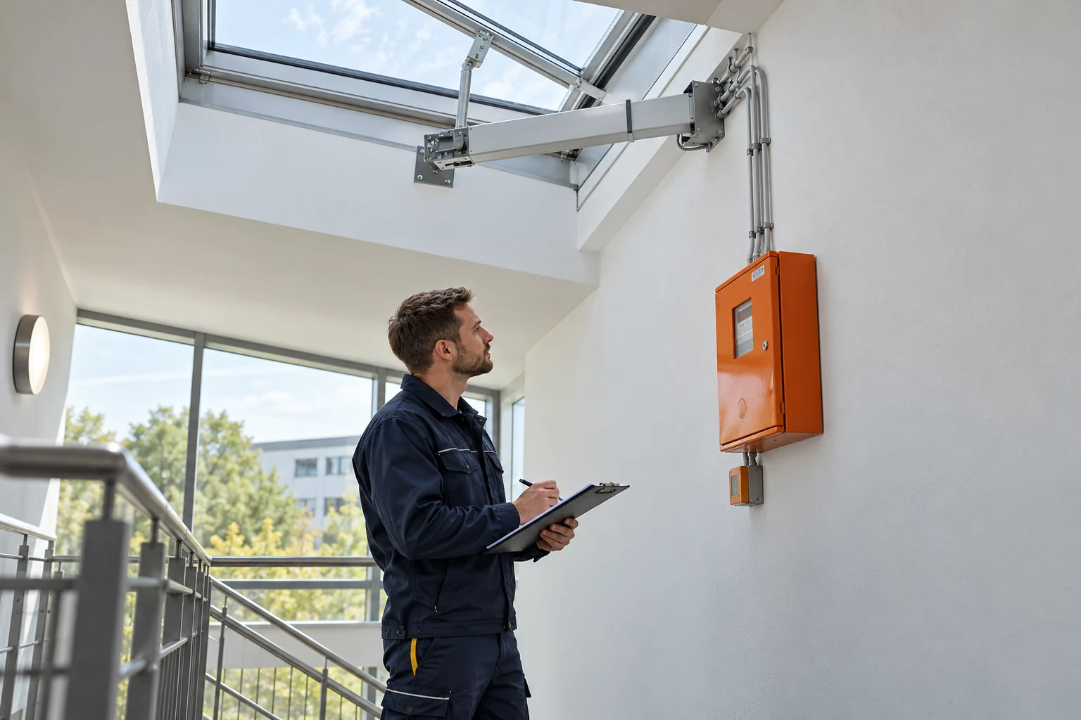 Elektroservice an RWA-Anlagen in Berlin – Illustrative Darstellung