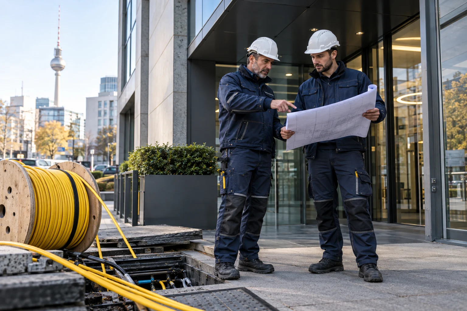 Montagepartner für Glasfaser-Rollouts in Berlin – Illustrative Darstellung