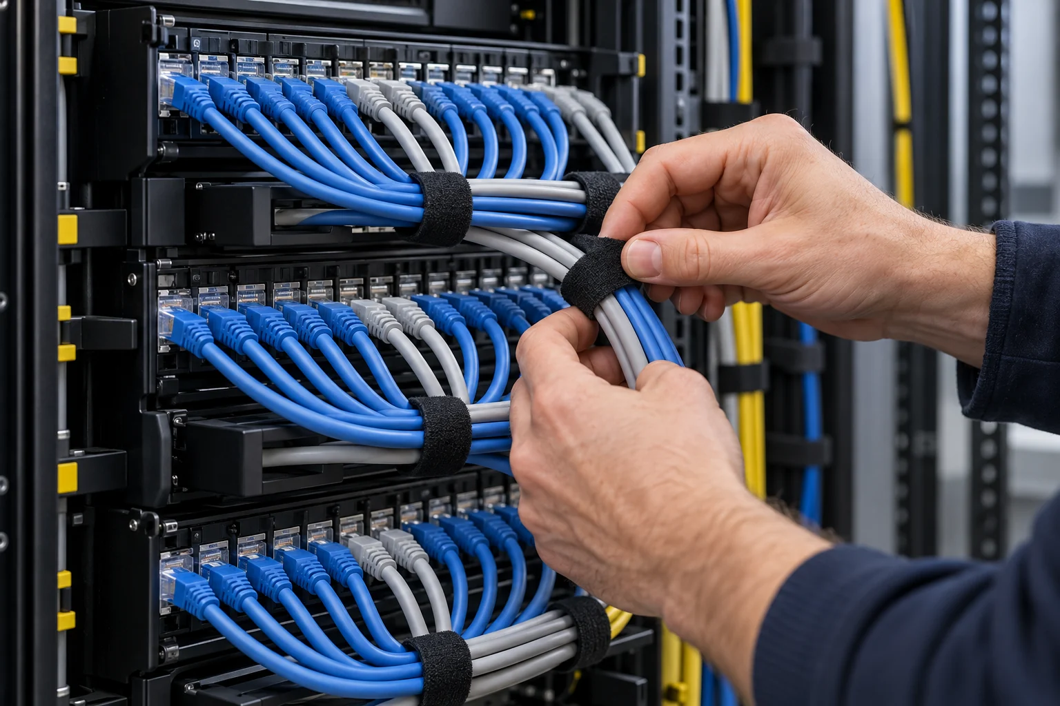 Patchmanagement und Beschriftung in Berlin – Illustrative Darstellung