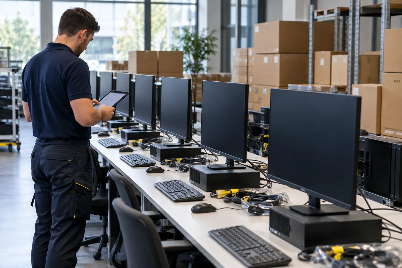 Montagepartner für IT-Rollouts in Berlin – Illustrative Darstellung